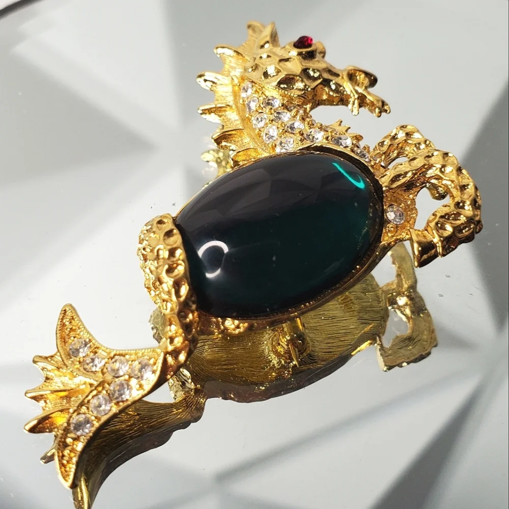 Stunning KJL Jelly Belly Sea Dragon Brooch